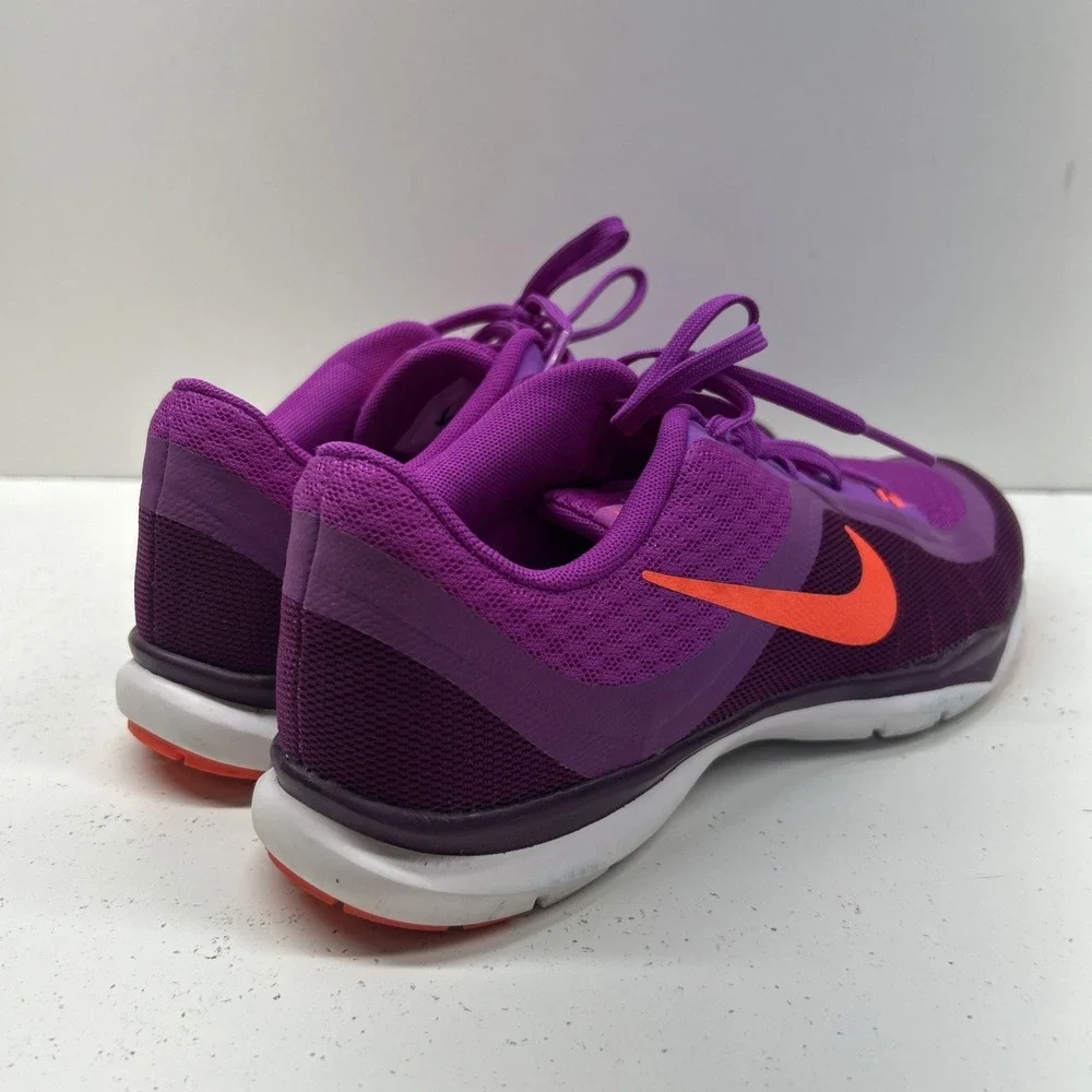 Nike Flex TR 6 Womens Size 9 Purple Orange Training Shoes Athletic Sneakers